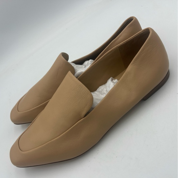 VINCE Brette Loafer ALL Leather Tan Women’s Size EU 38.5 US 8.5 Comfort NEW - Picture 4 of 16